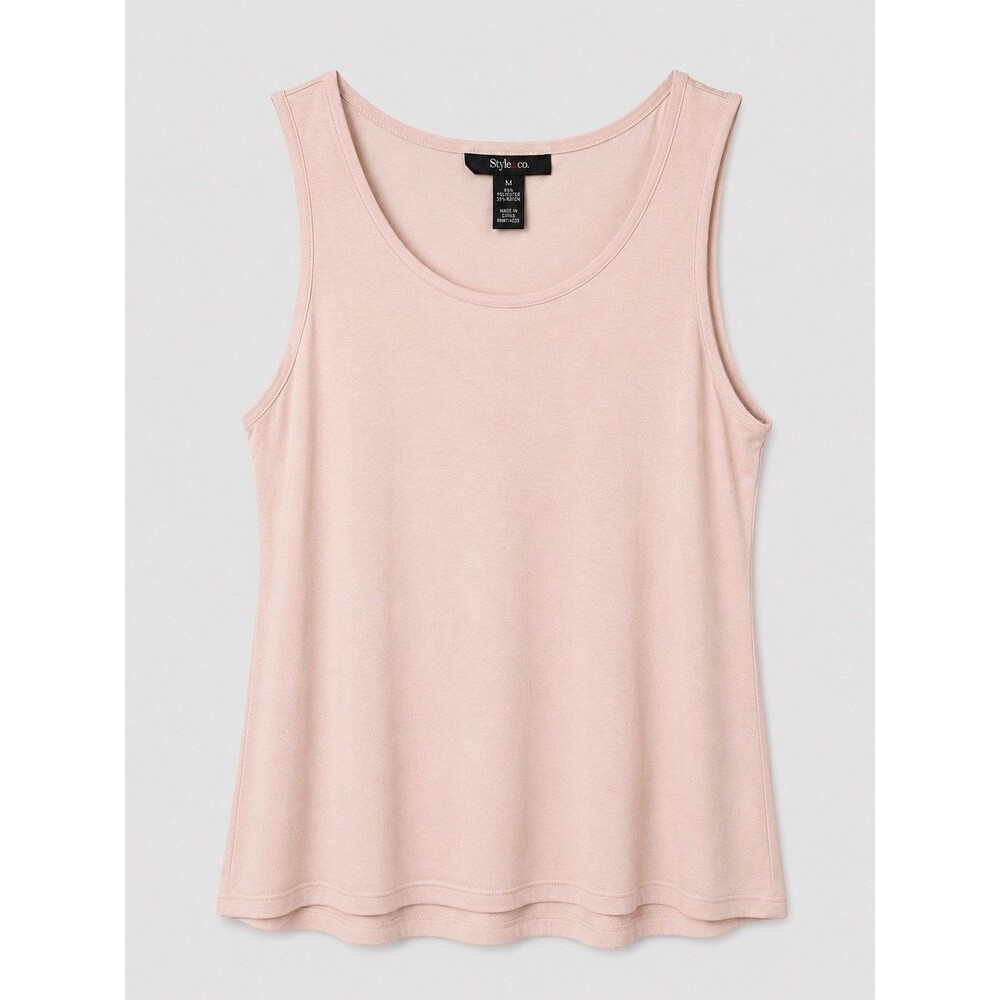 Style & Co Women’s Sleevless Tank Top Light Pink Size Medium NWOT